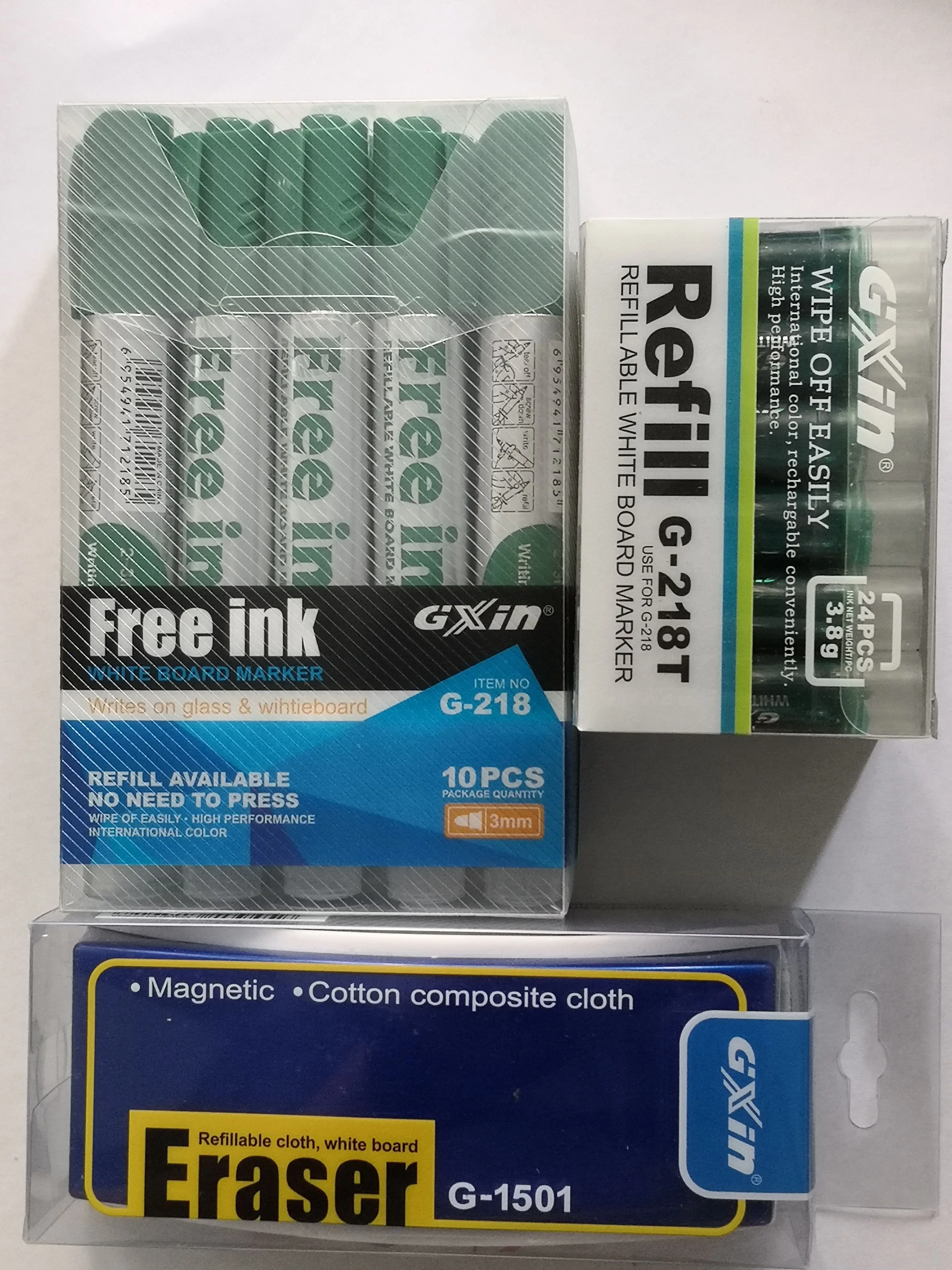 Gxin G218 Marker Eraser Refills Set Erasable Whiteboard Markers Back to School Useful Offices Accessories Color Dry Erase Pens 4