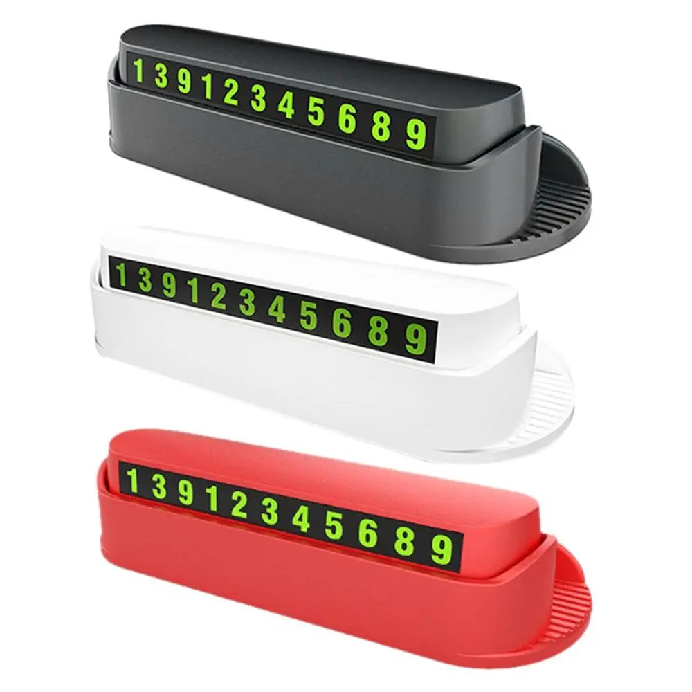 

Car Temporary Parking Card Creative Car Temporary Stop Sign Car Number Plate Car Aromatherapy Phone Holder