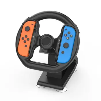

2pcs Nintend Switch Steering Wheel Handle Stand Holder Controller Grip With Battery Level Indicator For Nintendo Switch Joy-con