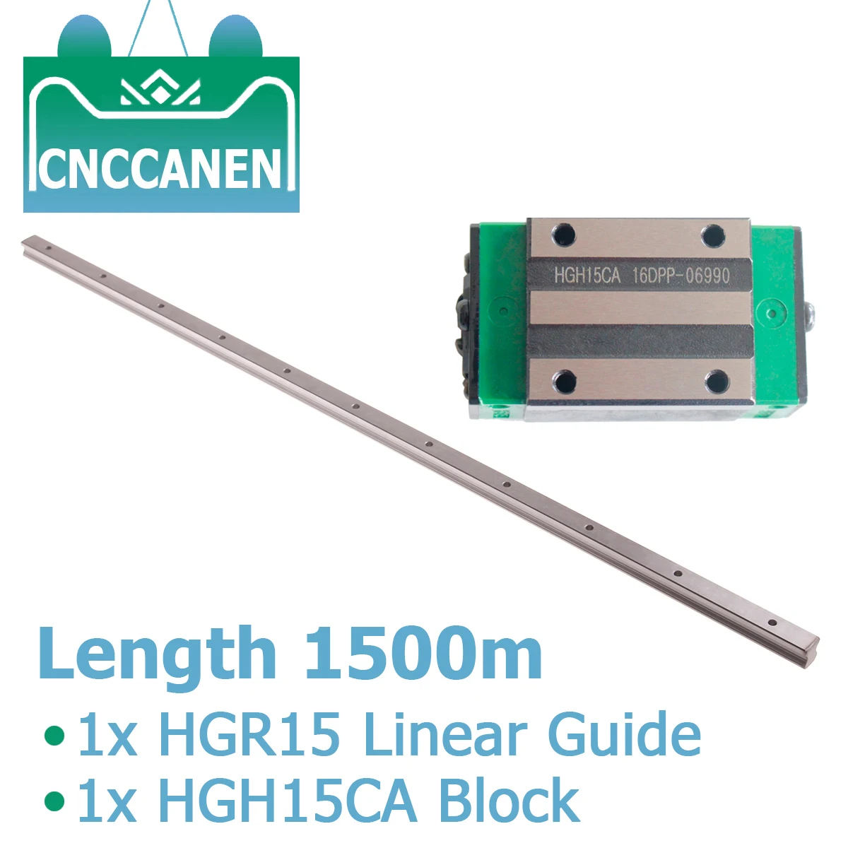 

1PCS HGR15 HGH15 15mm Square Linear Guide Rail LENGTH 1500MM + 1PCS Slide Block Carriage HGH15CA for CNC Parts Router Engraving