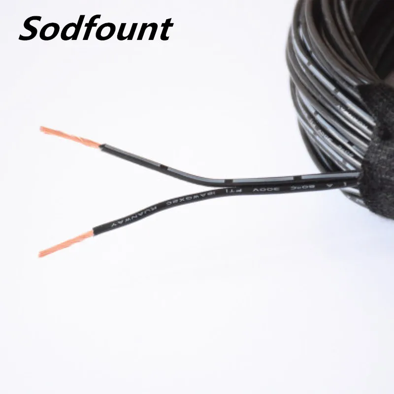 0,75 мм мм² 1мм² 18AWG 17AWG ПВХ автомобиль модифицированный медный Двухрядное параллельный провод ремонт модифицированный аудио