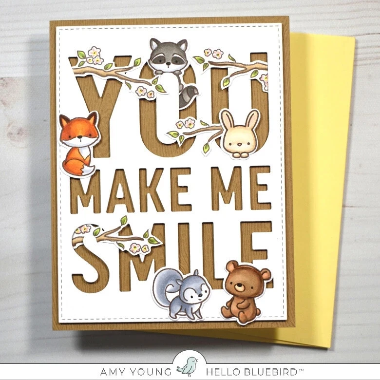 원숭이 단어 친구 우드랜드 금속 절단 다이 DIY Scrapbooking 사진 앨범을위한 스텐실 스탬프 장식 엠보싱 종이 카드