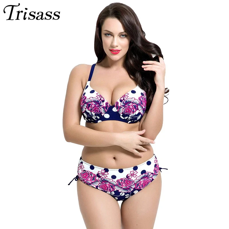 Trisass 2021 купальник из двух частей с цветочным принтом купальники женские бикини