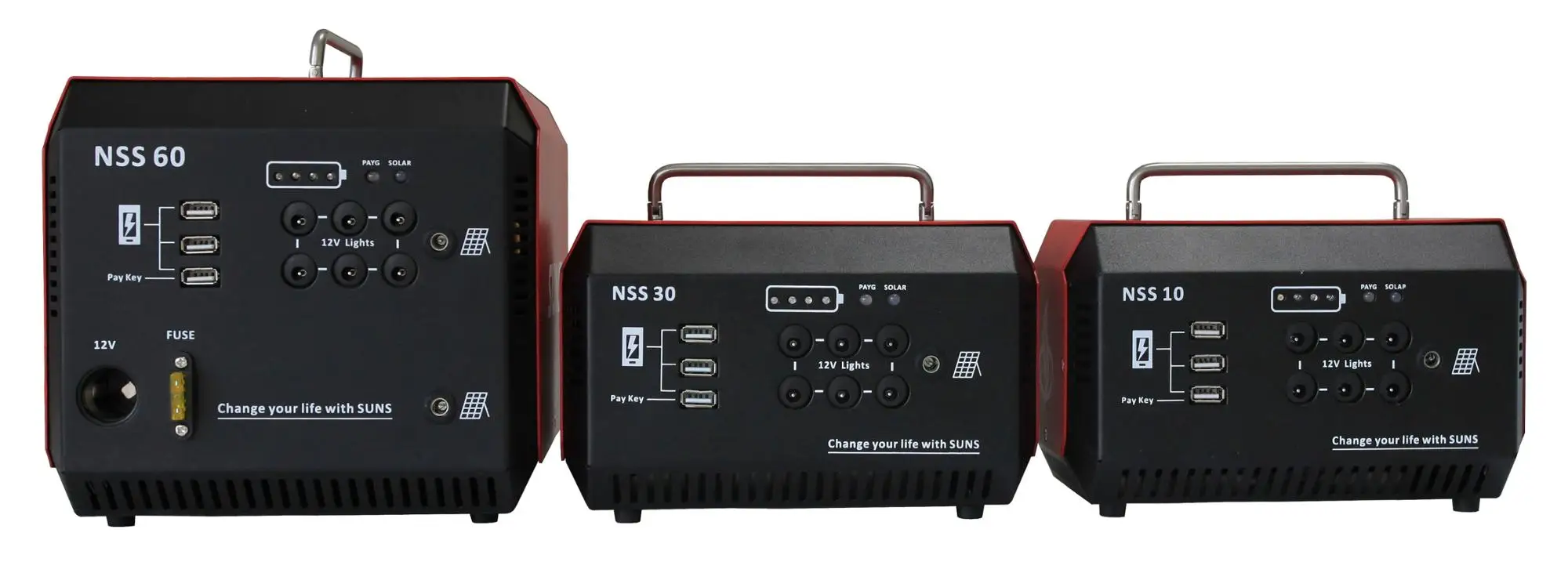 Pay as you go portable solar power system 30w with mobile charging for Africa market
