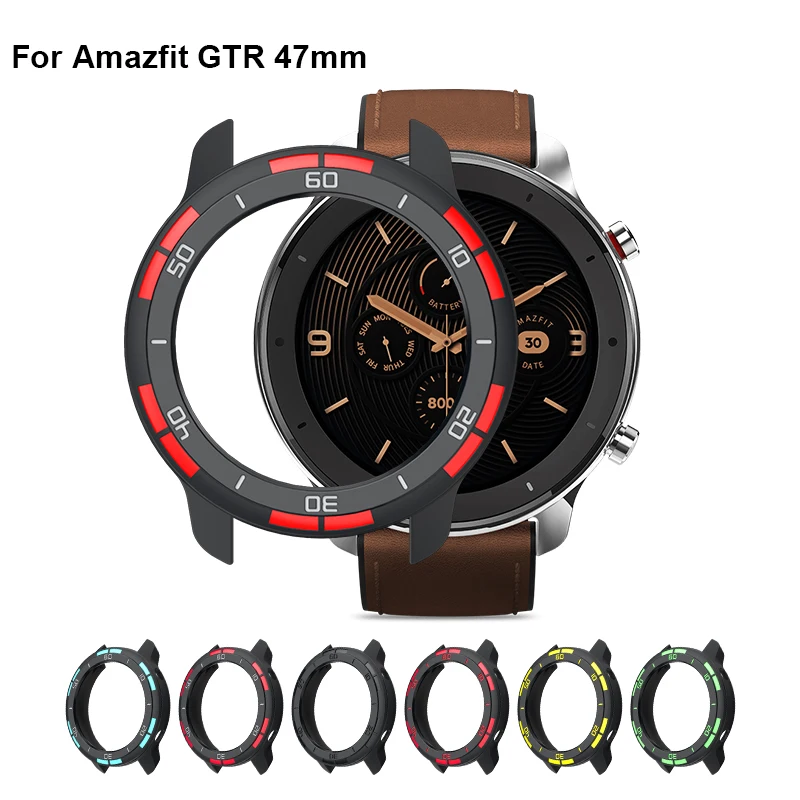 SIKAI Hard PC Tpu Protective Watch Case For Amazfit GTR 47mm  Protector for Xiaomi Huami Smartwatch Cover Accessories