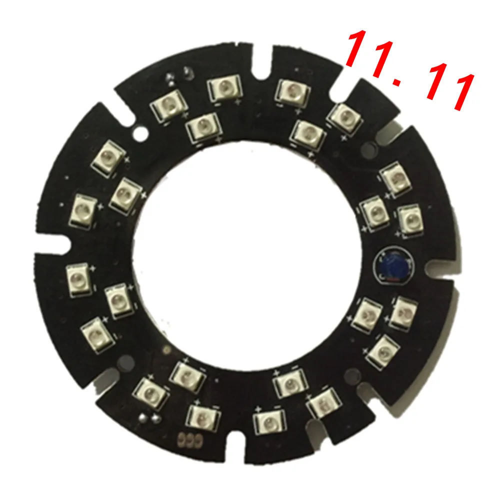 Диаметр 60 мм 24x SMD ИК светодиодный прожектор ИК Светодиодная панель для наружного водостойкого видеонаблюдения камера ночное видение