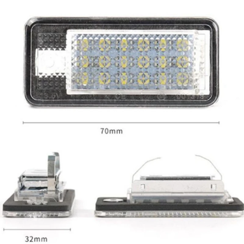 Свет для автомобиля, светодиодный номерной знак свет Подходит для Audi A3 A4 A6 A8 B6 B7 S3 Q7