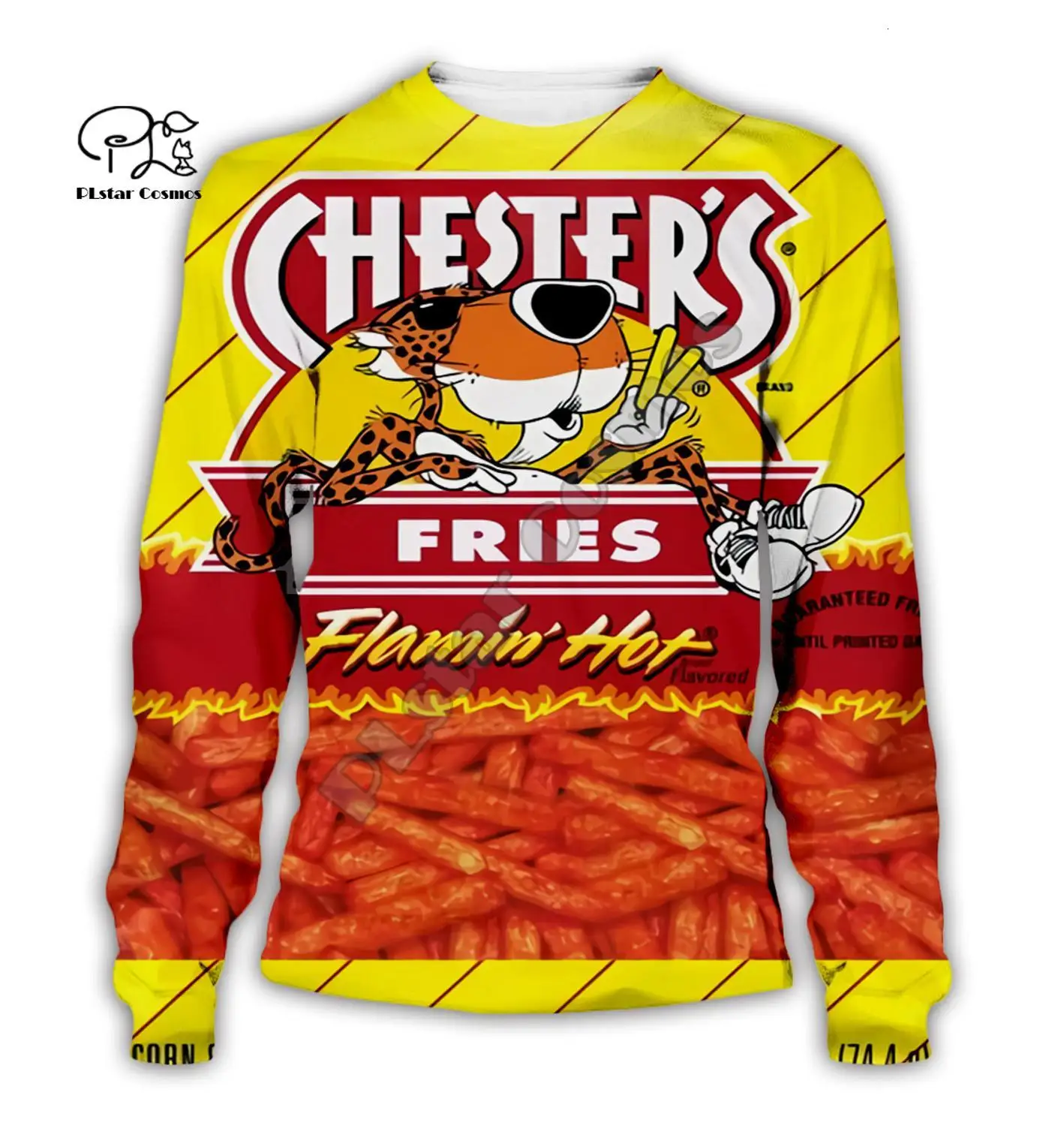 Комплект семейной одежды с 3D-принтом Cheetos, толстовка, пуловер, куртка на молнии, одинаковые комплекты для семьи, мамы, папы