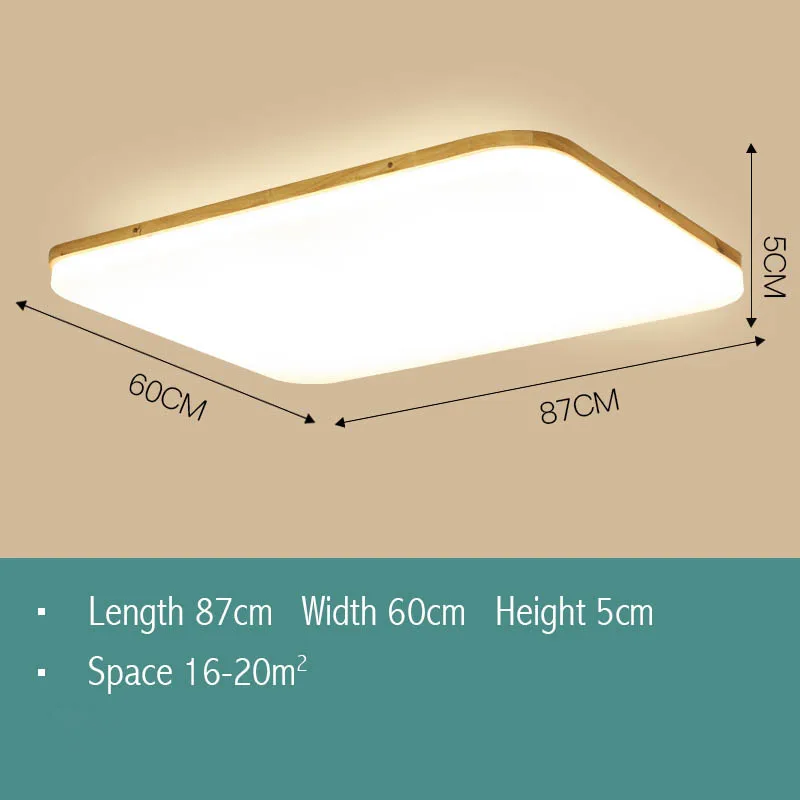 RectangleL87 W66CM Современные потолочные светильники для гостиной светодиодный светильник украшение светодиодный потолочный светильник для спальни кухонное крепление для изогнутой поверхности света - Цвет корпуса: RectangleL87 W66CM