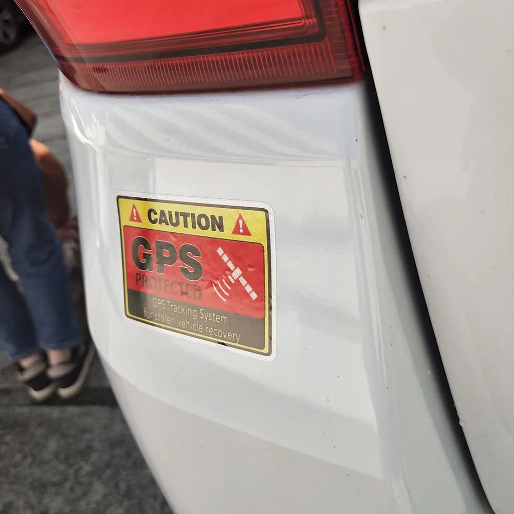 Предупреждающая Автомобильная наклейка YJZT 4 шт. 7 3 см * 8 предупреждающая с