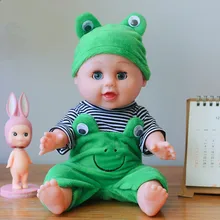 Inteligente educación temprana muñecas Reborn Baby Dolls niños silicona voz baño suave goma simulación bebé tela juguetes niños BB50WW(China)