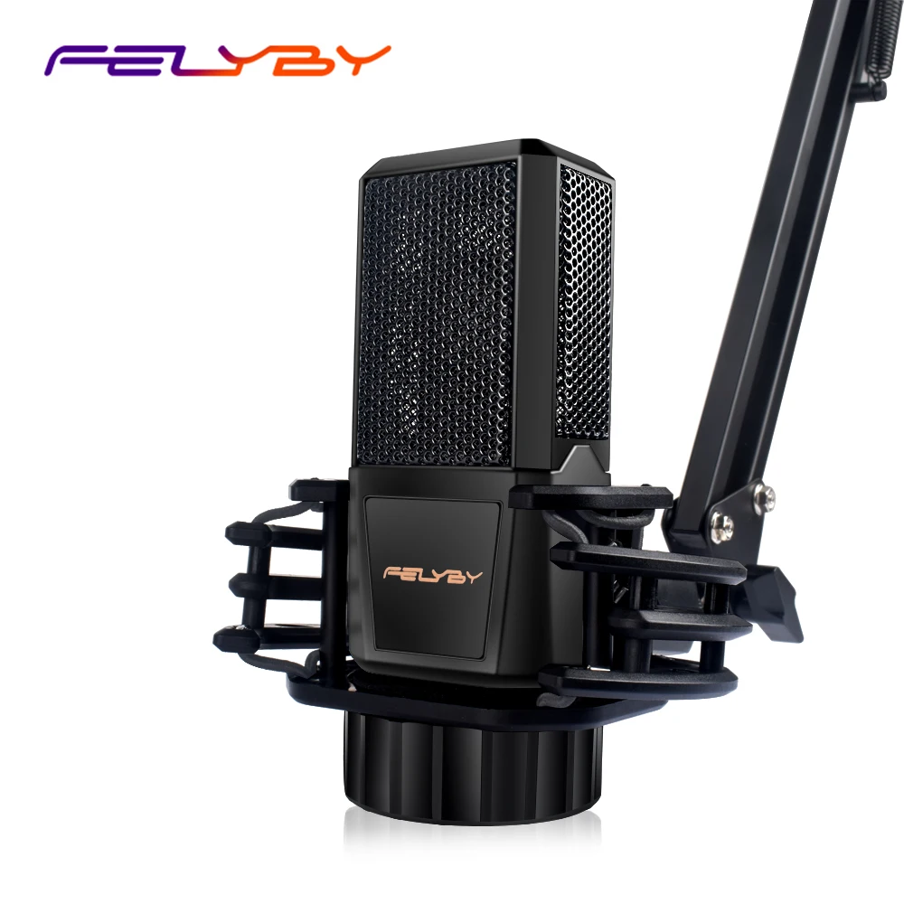 FELYBY BM1000 профессиональный конденсаторный микрофон для караоке