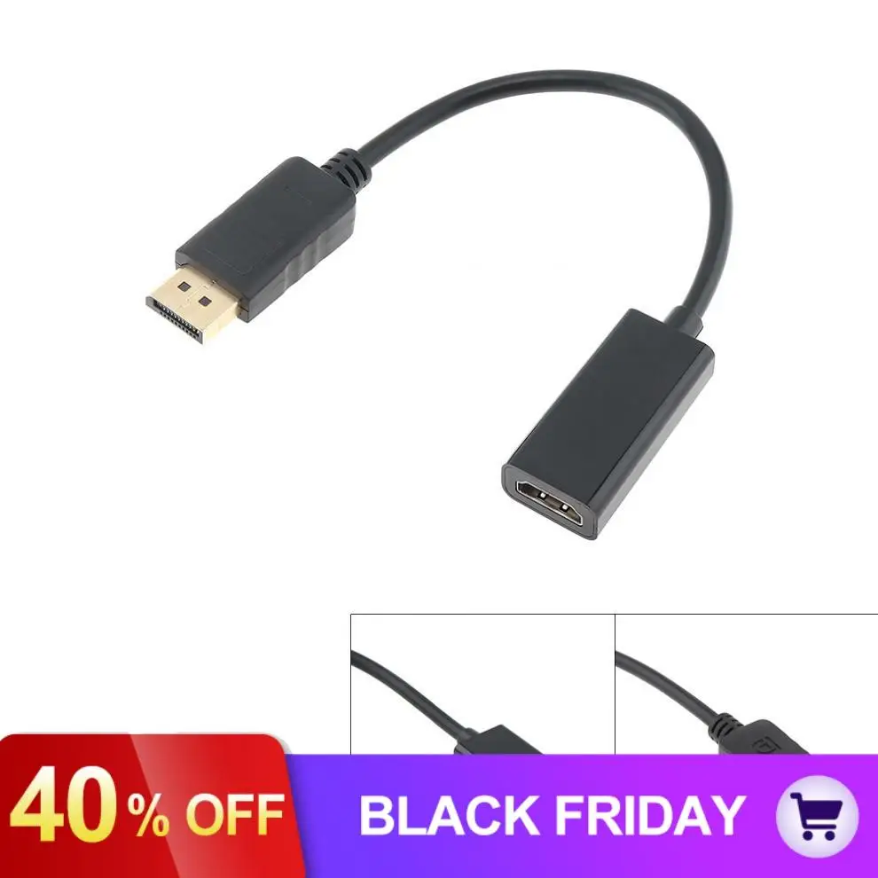 20 см 1080P 4K DP Displaypor к HDMI конвертер Кабель-адаптер мужчин и женщин конверсионная линия коммутатор подходит для hp/DELL/Macbook