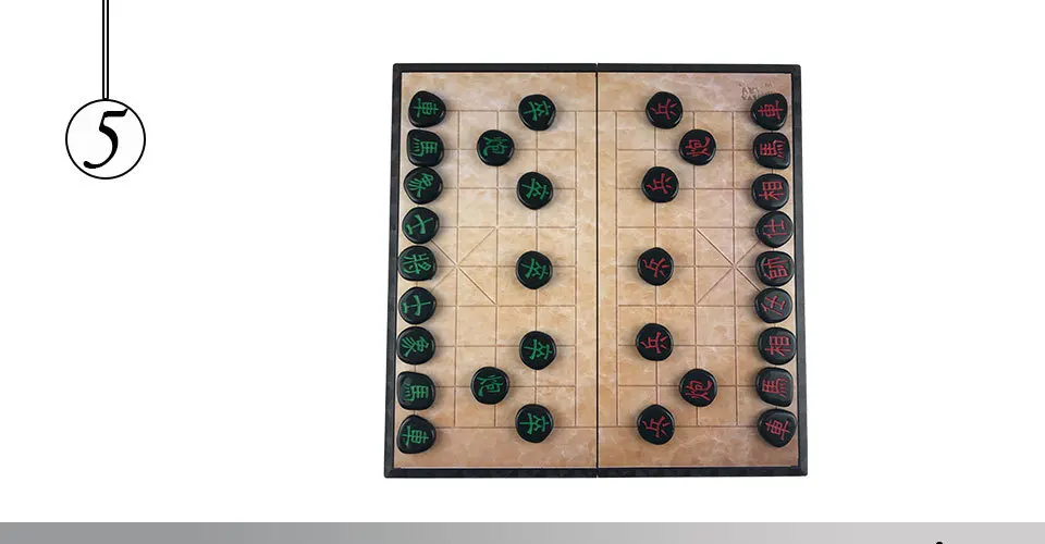 Easytoday Magnetic Chinese Chess Games Set Folding Chess Board Plastic Chess Pieces High Quality Play Entertainment Gift (5)