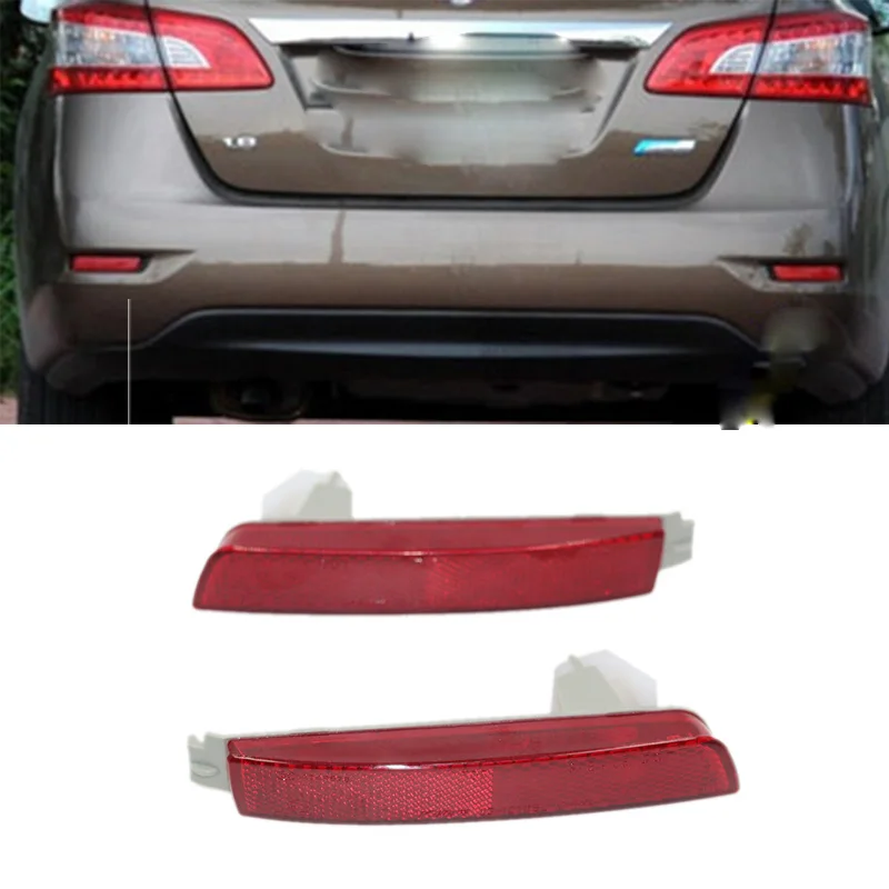 

Free shipping For Nissan Sylphy sentra 12-15 Car rear bumper fog lamp Tail Brake Reflector Lights