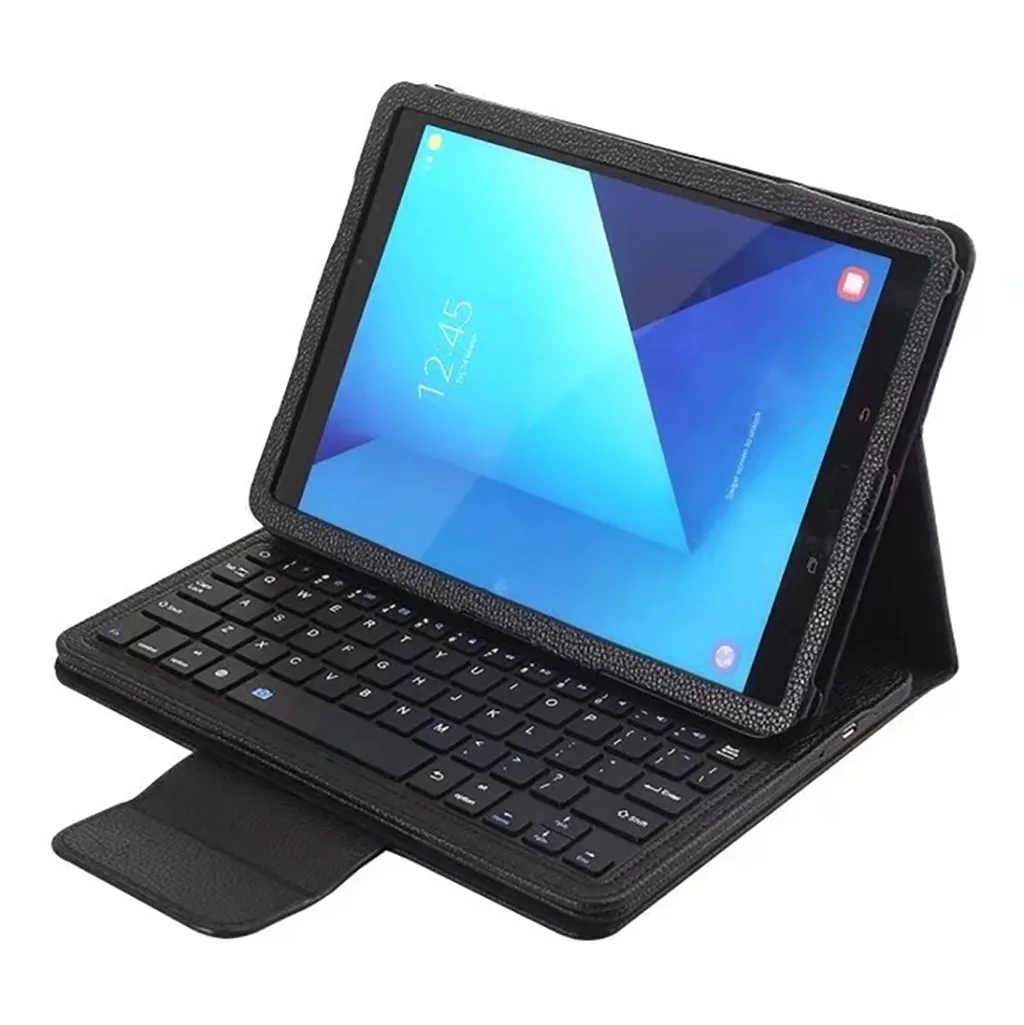 Кожаный чехол-книжка для samsung Galaxy Tab S3 T820, 9,7 дюймов, fundas, умный чехол с подставкой+ беспроводная клавиатура