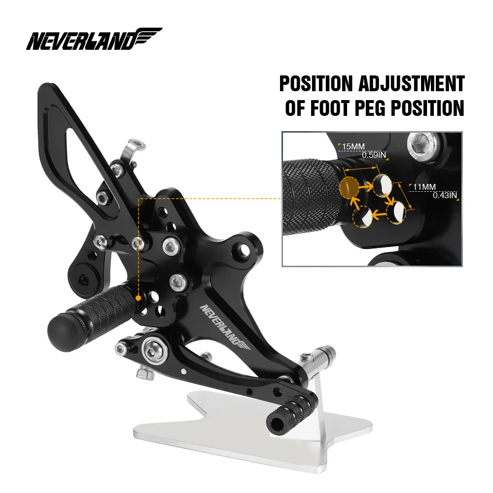 Для Honda CB1000R 2008- Мотоцикл с ЧПУ Регулируемые наездники задние наборы Rearset подножка подножки D45