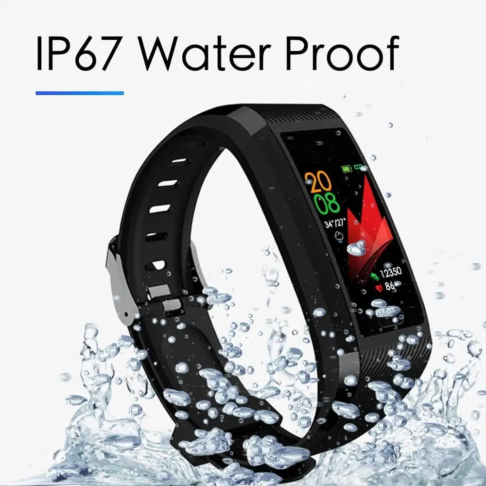 Nennbo y18 1.14 Inch Big Color Screen Multi Fitness Track Heart Rate Weather Display Smart Band Multi-sport Mode Alarm Wristband