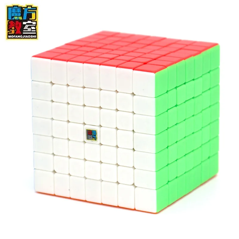 Кубик демона Рубика 7-Order Charm Dragon Seven Magic Cube гладкая одноцветная развивающая игрушка для взрослых и студентов цветная красочная коробка с Tut