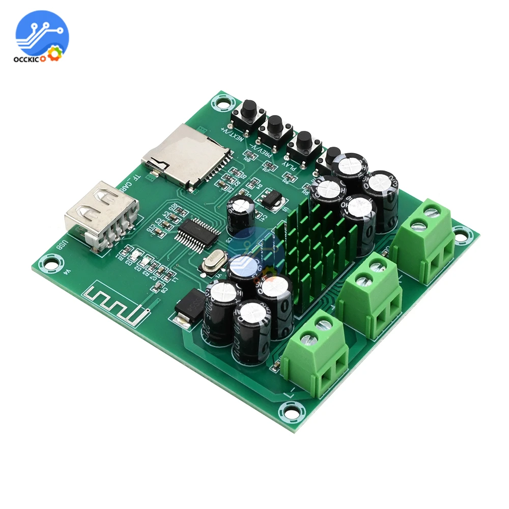 XH M422 TPA3116D2 Bluetooth 4 0 Плата усилителя DC12 24V 50 Вт + с U диском TF картой проигрывателем