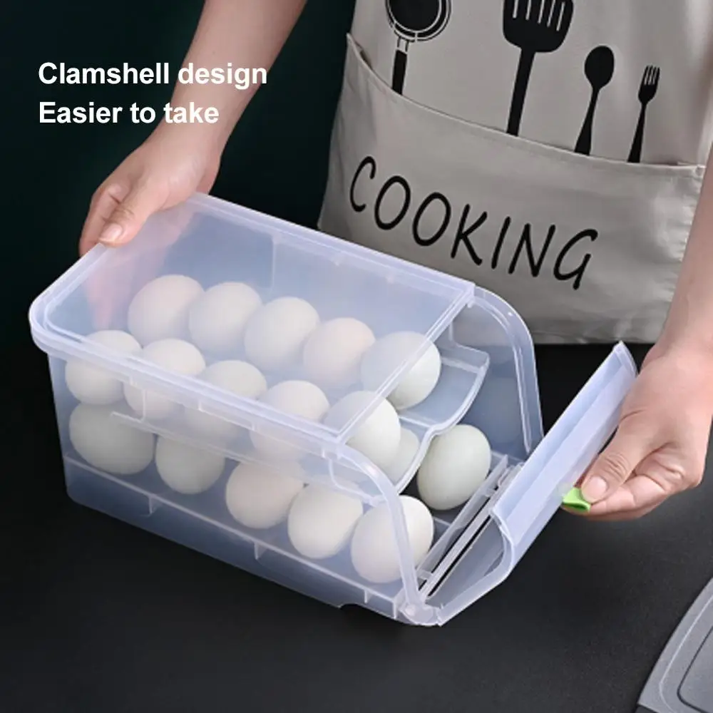 

Plastic Egg Container Case Refrigerator Fresh Storage Boxes Kitchen Tools Portable Wild Picnic Egg Organizer