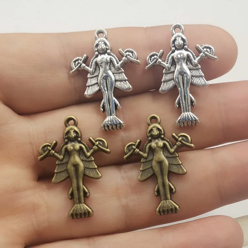 10Pcs Lilith Innana Ishtar Pendant Charms Demon Sigil Pendant Luciferian  Satanic Talisman Charms DIY Making Jewelry