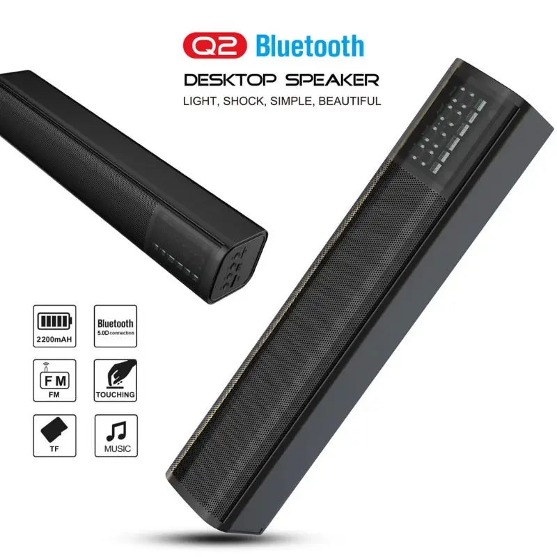 Беспроводной Bluetooth 5,0 стерео динамик громкий динамик FM часы TF MP3 Handfree