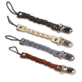 

Infant Baby Vintage Crochet Silicone Pacifier Clips Chain Dummy Clip Pacifier Holder Nipple Soother Chain For Baby Feeding