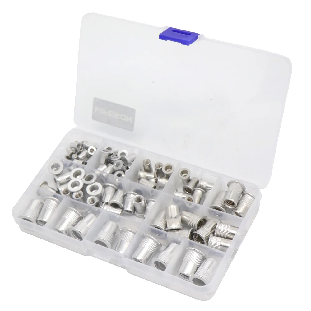 300pcs KIT'écrous à Riveter en aluminium, pour pistolet à Riveter M10
