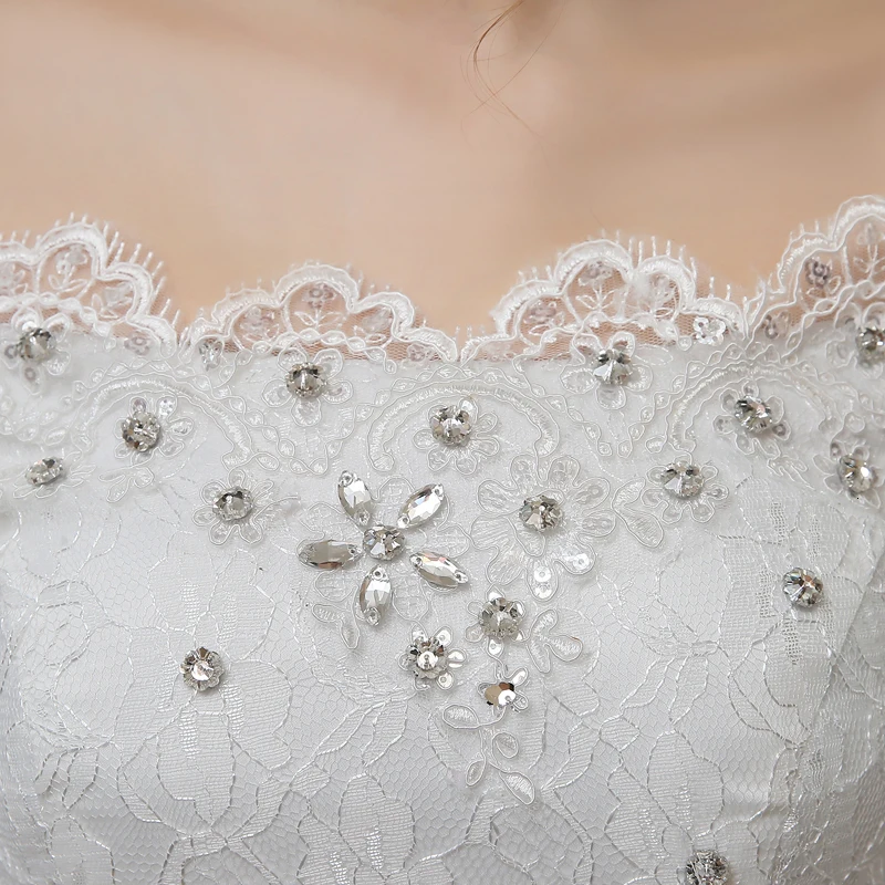 Vivian's Bridal, с открытыми плечами, длина до пола, бальное женское платье, свадебное платье, хрустальные бусины, с блестками, сзади, со шнуровкой, женское свадебное платье