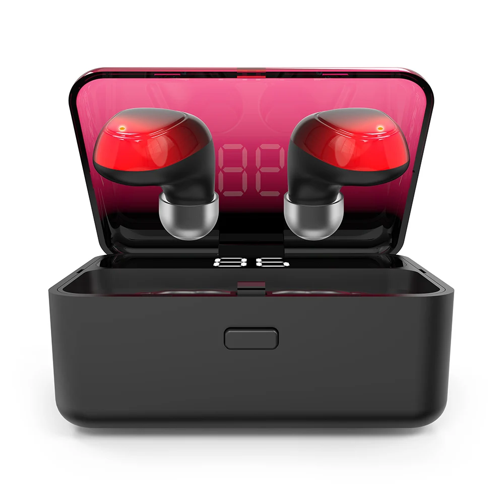 ES01 TWS 9D стерео спортивные водонепроницаемые bluetooth-наушники с сенсорным управлением беспроводные наушники громкой связи Мощный светодиодный дисплей наушники