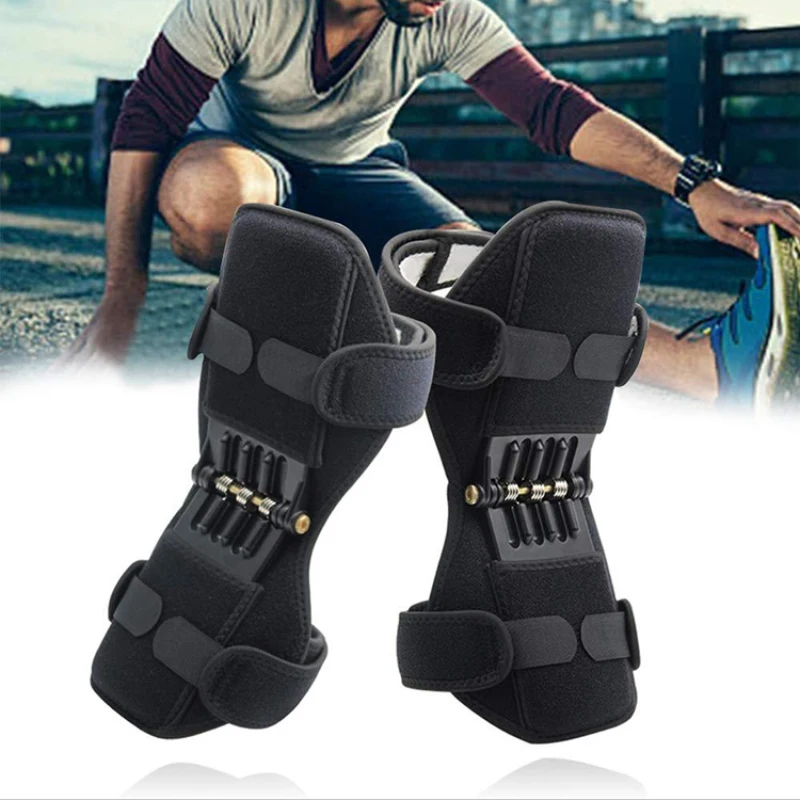 

Joint Support Knee Pad Breathable Non-Slip Lift Pain Relief For Knee Power Spring Force Stabilizer Knee Booster Prorect Knee