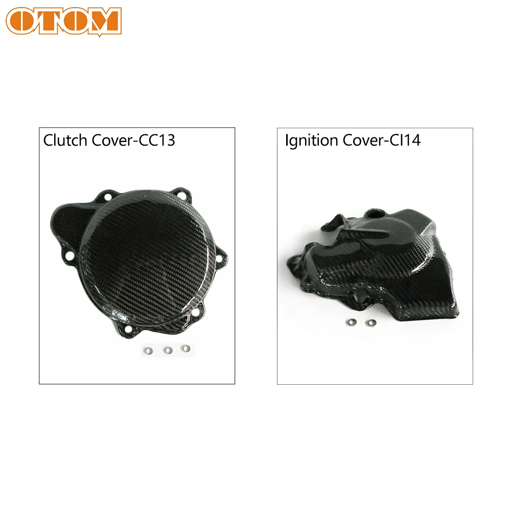 

OTOM CRF предохранитель Сцепления Защитная Крышка зажигания для мотоциклетного двигателя из углеродного волокна для HONDA CRF250R 2010-2017