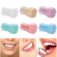 200 шт./компл. матовый зубочистки с двумя головками для ухода за межзубным пространством для полости рта зубные зубная щетка палочки для ухода за зубами