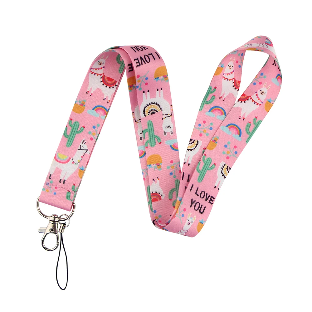 A3522 Patchfan Мультфильм Альпака шнурки брелки держатель для карт s карты домашние