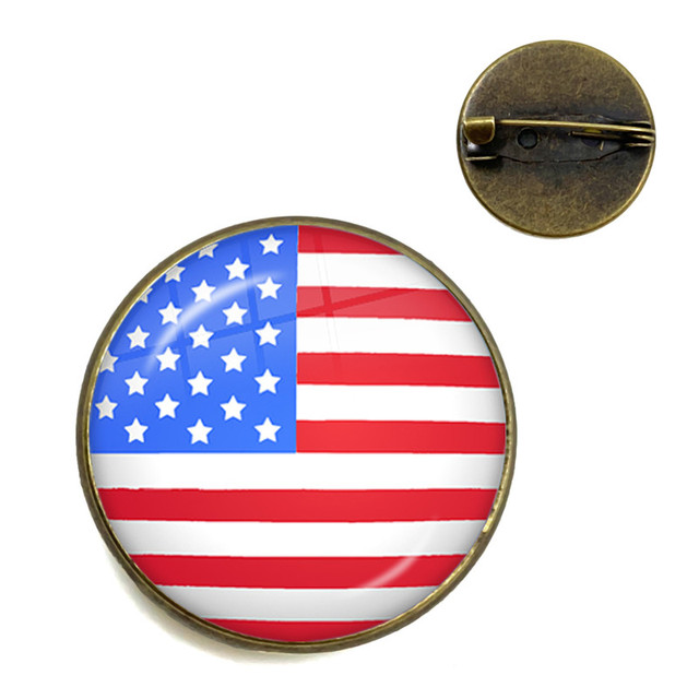 Union,Brazil,Canada,Netherlands,Israel,Syria,Venezuela,United States,Spain National Flag Brooch Collar Pins Jewelry Gift