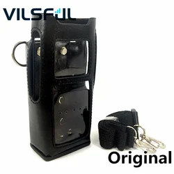 MTP3150 Two Way Radio Hard Leather Protective Sleeve Holster Bag Case for Motorola MTP3150 MTP3100 MTP3250 Walkie Talkie