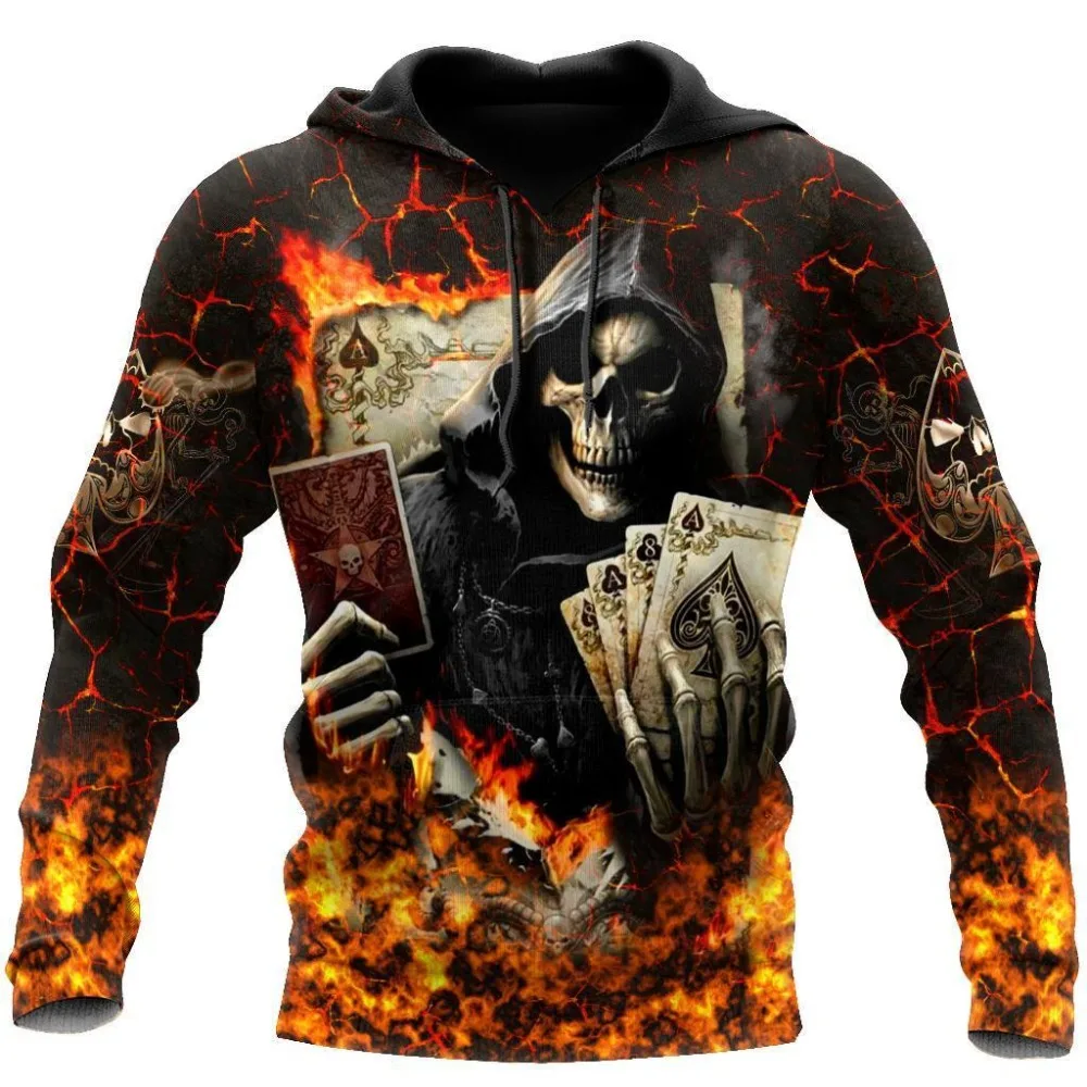 Waliicorners Men Sweatshirt Unisex Streetwear Pullover Casual Tracksuits Poker Skulls On The Red Fire 3D Printed Hoodie 7 He9a244f5f32f4b4fb5f27ce8217b82d4D