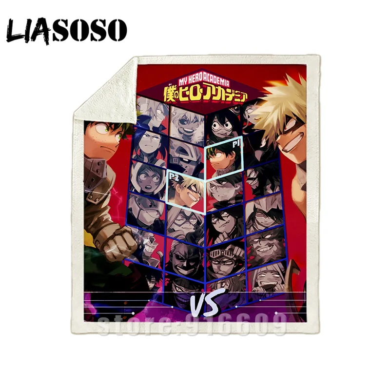 Диван-кровать с рисунком dj My hero Academy Boku no hero офис Harajuku набивное Одеяло-покрывало для путешествий одеяло квилт для софы A29 - Цвет: 13