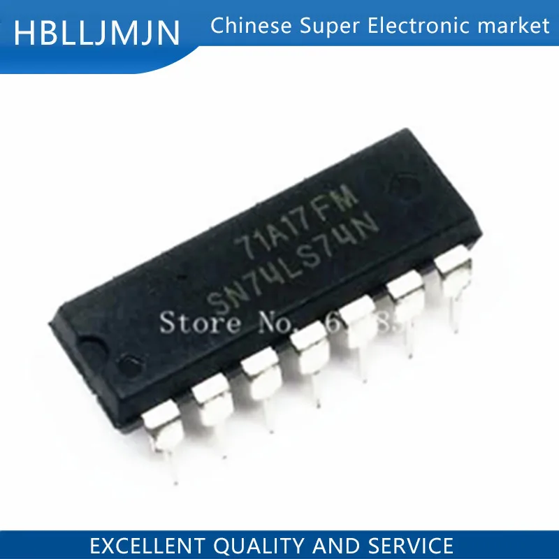 10 шт. HD74LS74AP DIP14 HD74LS74 DIP SN74LS74AN DIP-14 74LS74 SN74LS74N HD74LS74P | Электронные компоненты и