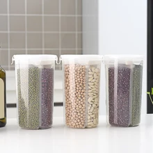 Контейнер для хранения горячего зерна, вращающиеся прозрачные запечатанные банки, классификация пищевых продуктов XJS789