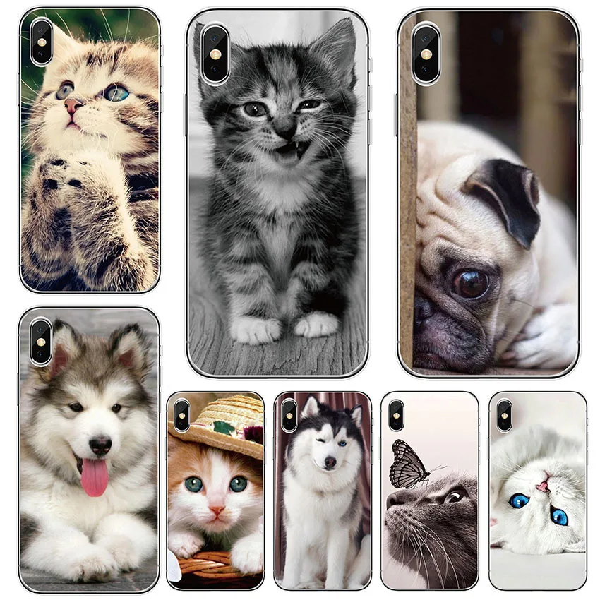 

For Wiko Lenny 5 4 3 Jerry 4 Harry 2 Sunny 3 Plus View 2 Go 3 pro 3lite XL Y60 Y80 soft TPU Cat dog animal Silicone phone Cases