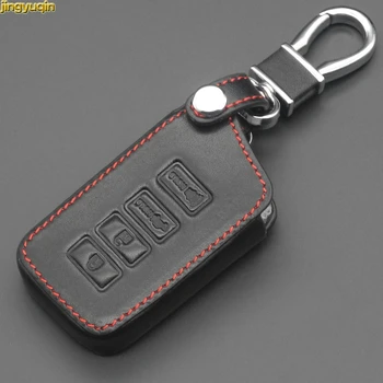

jingyuqin 4 Buttons Key Cover Leather Case FOR LEXUS NX 200 NX300H RX 350 450H ES 350 GS IS LS GS RC F 2014 2015 2016 Smart