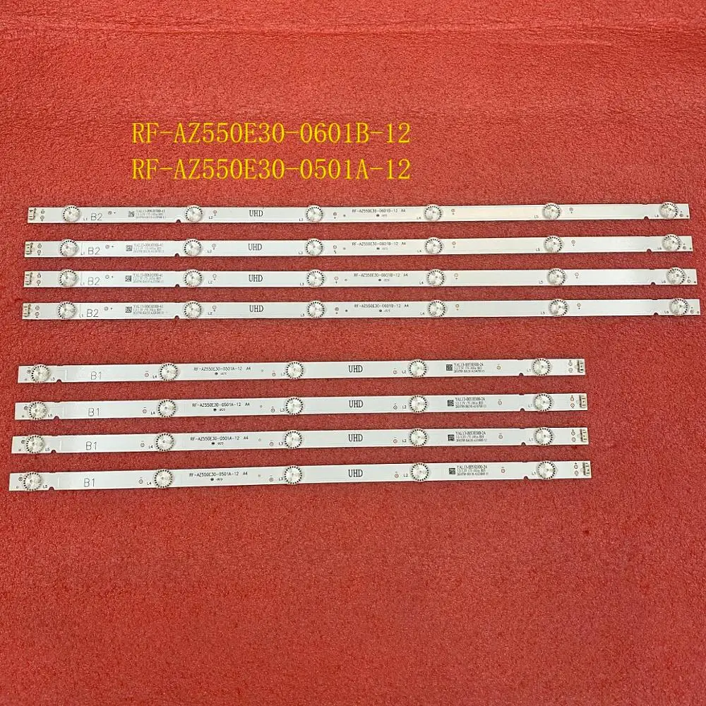 8pcs/set LED Backlight Strip For Philco PTV55U21 LG 55UJ6300 55UJ6200 55UJ6000 55LJ620V 55UJ620V RF-AZ550E30-0601B-12 0501A A4 | Освещение