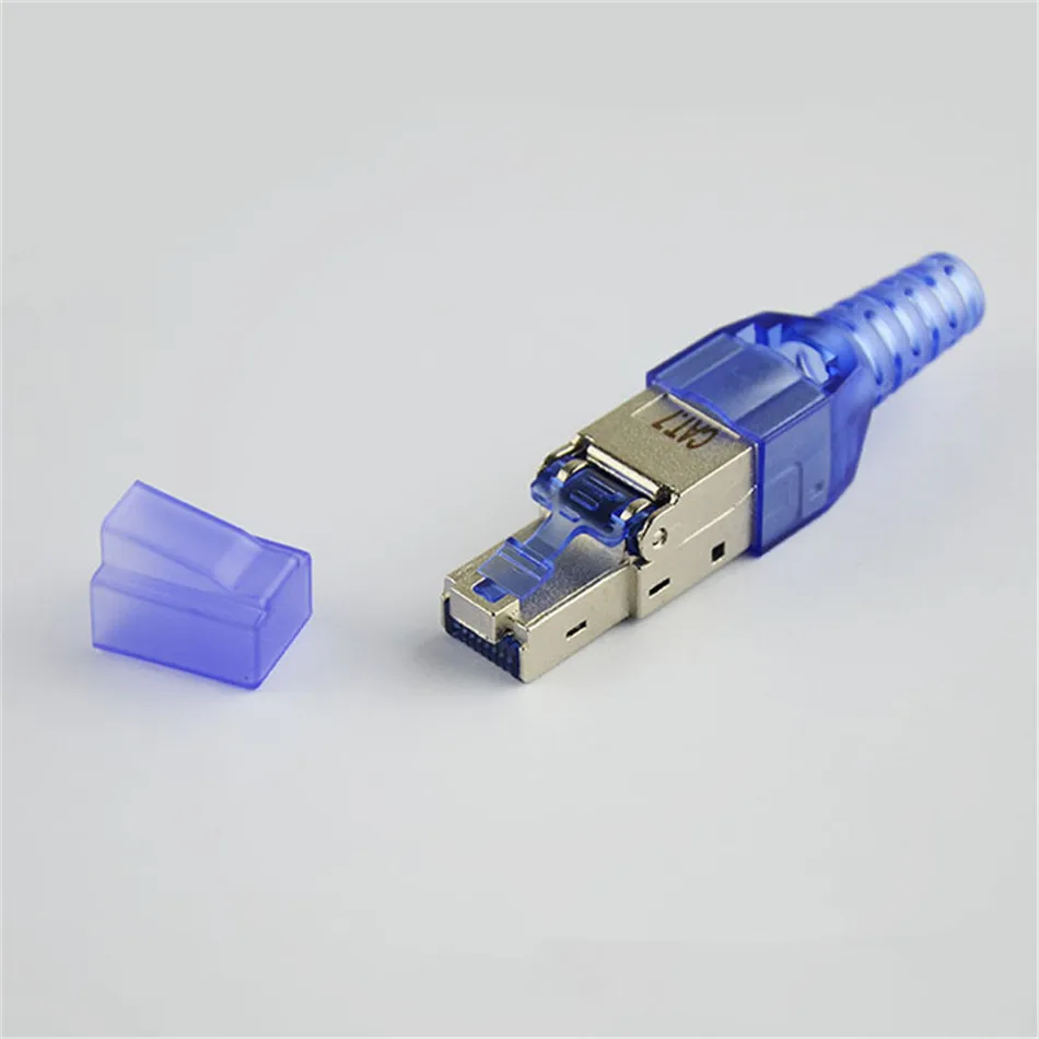 CAT7 rj45 разъем Ethernet штекер Rj45 кристальная головка CAT 7 экранированный 10G сетевой