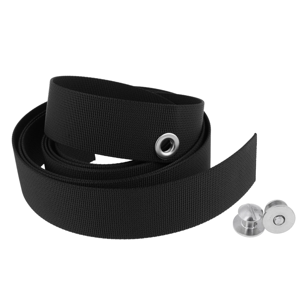 Pack 2 Scuba Diving Backplate Book Screws & Webbing Strap Belt Gear Equipment