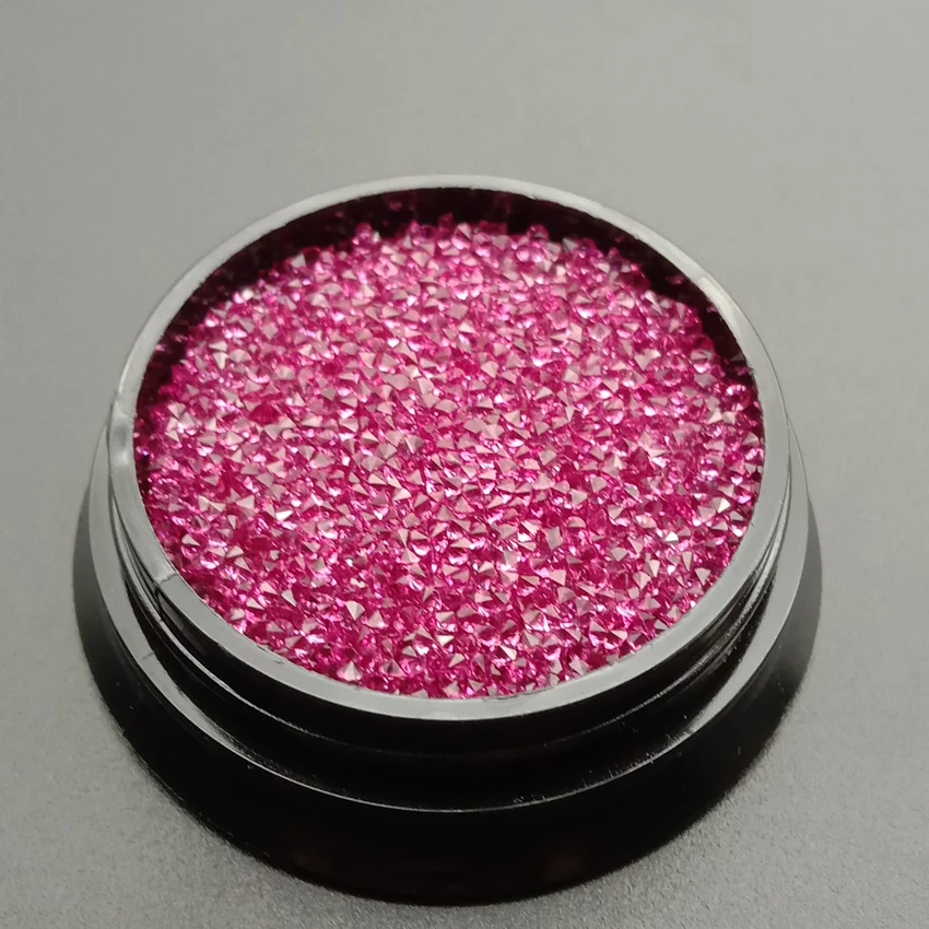Purple red 1,2 мм хрустальные драгоценные камни микро Стразы для дизайна ногтей стеклянные стразы для украшения ногтей Стразы Unha Crystal 1440 шт - Цвет: Purple red