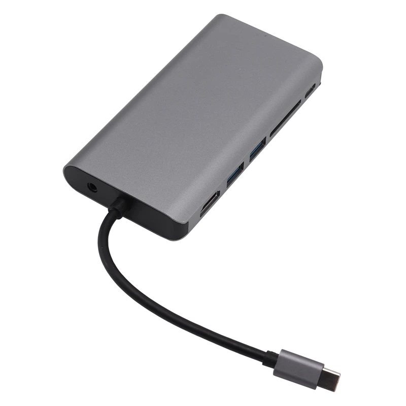 8 в 1 Тип C к HDMI VGA концентратор сетевой карты Расширение Док USB кард ридер|Сетевые