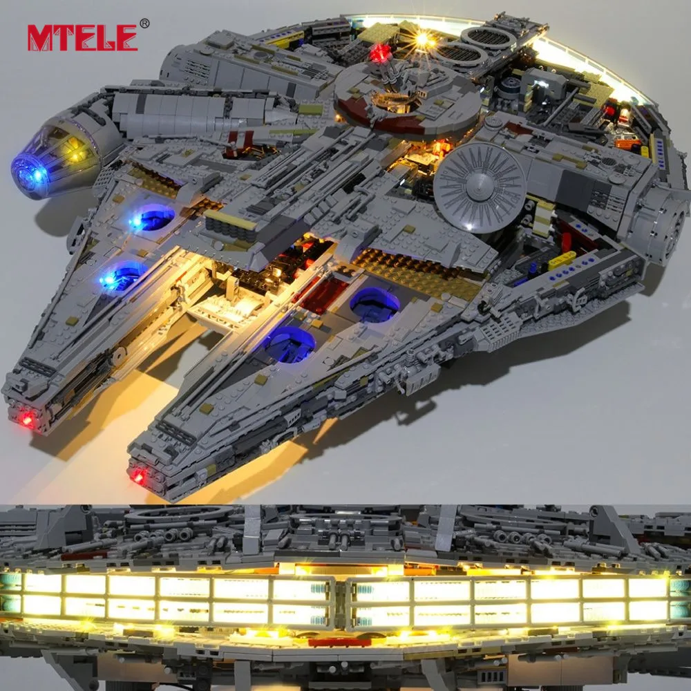 Baratos Kit de iluminación LED marca MTELE para 75192 bloques Ultimate Millenium Falcon compatible con 05132 (modelo no incluido)