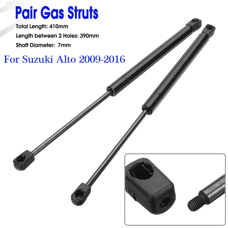 Черный Автомобильный багажник газовые стойки набор для Suzuki Alto 2009- Замена металл+ пластик практичные аксессуары прочный